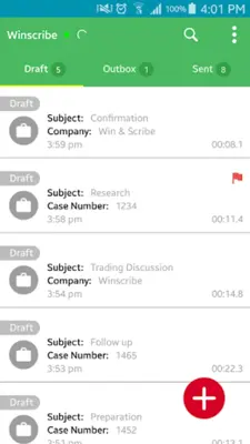 Winscribe android App screenshot 2